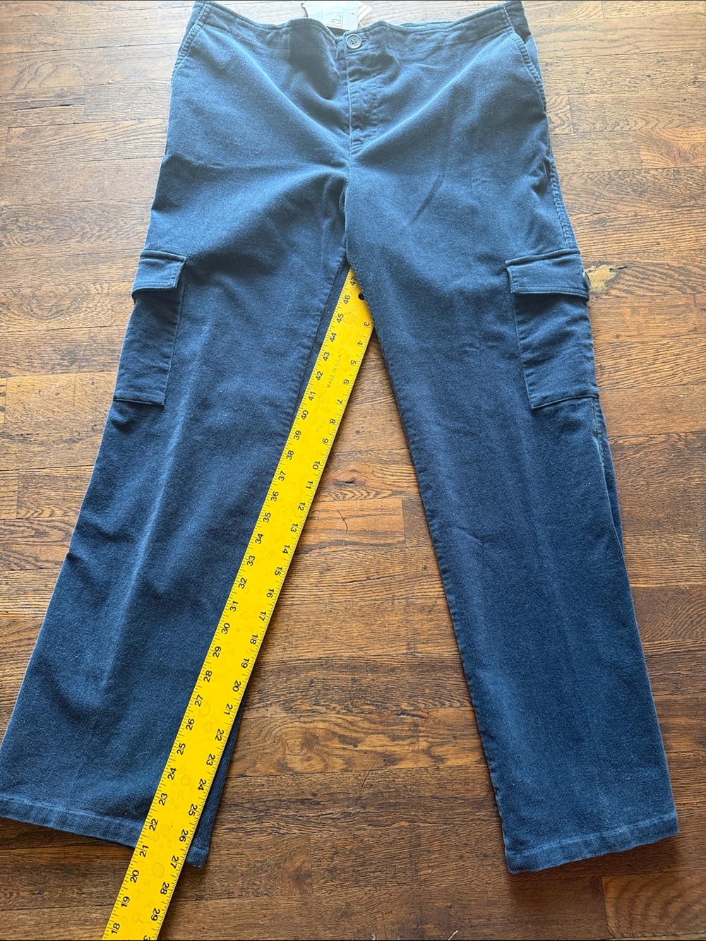 Women's Navy Cargo Trousers with Side Pockets